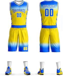 Vente en gros Vêtements de basket-ball à sublimation Vêtements personnalisés pour hommes Vêtements d'entraînement Ensemble de maillots de basket-ball respirants unisexe - Product Image 1