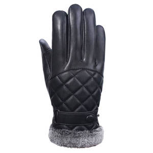 Winter <b>Leather</b> <b>Gloves</b> for <b>Women</b>-Men'<b>s</b> Cashmere /fleece Lined <b>Glove</b> <b>Leather</b> Fashion Man Dressing <b>Gloves</b> - Product Image 5