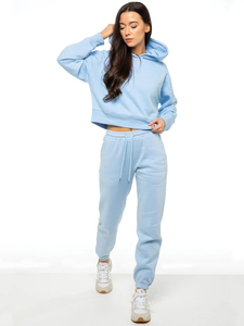 Nueva moda de Invierno para mujer, chándal informal para mujer, chándal de lana de algodón para mujer, venta al por mayor, ropa deportiva personalizada - Product Image 2