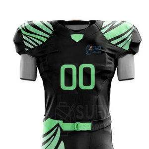 Uniforme de Fútbol Americano para Adultos de Último Diseño, Transpirable, Manga Corta, 100% Poliéster, Personalizable, Alta Calidad, Venta al Por Mayor - Product Image 3