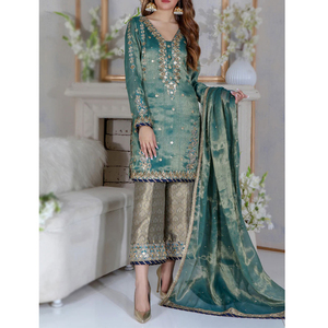 Nouveau pakistanais Salwar Kameez robes de pelouse 2025 femmes broderie Shalwar Kameez robe de soirée - Product Image 2