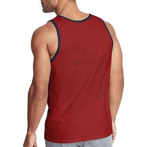 Camiseta sin mangas de algodón transpirable de secado rápido para hombre, nuevo diseño de talla grande, gimnasio, Yoga, ropa activa, tejido de punto hecho a medida - Product Image 2