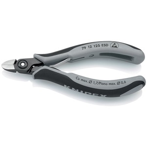 KNIPEX 125 mm Precision Electronics Side <b>Cutters</b> Beveled <b>Edge</b> Scissor with Polished Very Small Shear - Product Image 5