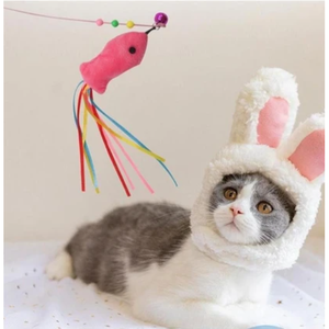Interactive <b>Cat</b> Wand Toy with Fish and Tail 90Cm Fun Fishing Rod - Product Image 3