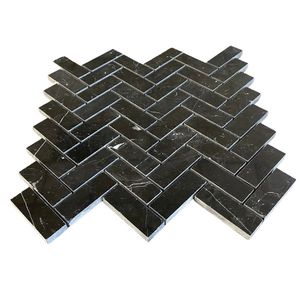 Carreaux et dalles en marbre noir de luxe Marquina Nero Marquina Revêtement de sol de luxe pour intérieurs modernes - Product Image 1