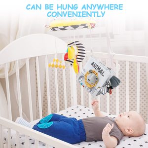 Màu xám sư tử chủ đề vải bé tắm Sách 3D cảm ứng cảm thấy tương phản cao vải cuốn sách - Product Image 5