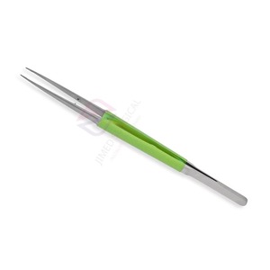 Micro Pinzas Depakey de Acero Inoxidable con Mango Recubierto Verde, Acabado Arenado, Certificación CE, para Uso Quirúrgico Hospitalario - Product Image 5