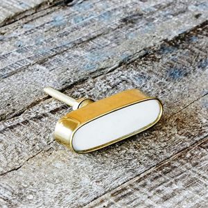 Bouton ovale en laiton de pierre tirer la poignée tiroir 1 vente chaude boutons de marbre avec la taille de forme de couleur personnalisée - Product Image 4