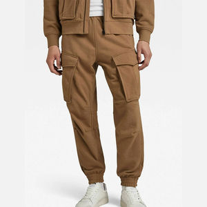 Pantalon cargo en toile de haute qualité pour hommes - Style utilitaire urbain, coupe décontractée, poids lourd, vêtements décontractés d'extérieur - Product Image 5