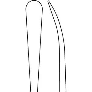 เครื่องมือผ่าตัดทางทันตกรรมแบบโค้ง 6 3/4 นิ้ว ขนาด 7 มม. ปลายทู่ ยี่ห้อ Adson Elevator ทำจากเหล็ก ใช้งานด้วยมือ - Product Image 2