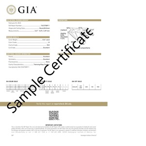 Certifié GIA VS2 Clarté 0.61 Carat Diamant blanc rond naturel Excellente taille Solitaire pour bijoux Vente la plus élevée Diamant en vrac - Product Image 6