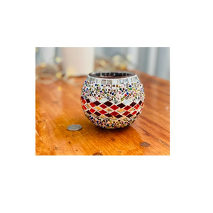 Bougeoir T-Light Mosaic Design de mariage pour la décoration intérieure de la maison pour la table de fête ou le dîner de nuit - Product Image 5