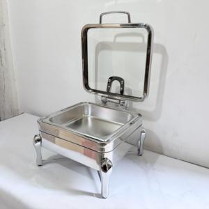 Juego de exhibición de platos calentadores hidráulicos para restaurantes, hoteles y catering, con sistema de calentamiento por alcohol para <span class=keywords><strong>buffet</strong></span> - Product Image 3