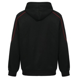 2025 hommes à manches longues sweat à capuche zippé décontracté athlétique polaire doublé manteau poches printemps hiver chaud sweat uni teint en gros - Product Image 4