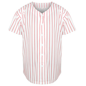 Maillot de baseball pour jeunes Chemise de softball boutonnée à coupe personnalisée Maille à séchage rapide brodée Nom de l'équipe Sublimation Tackle Twill USA - Product Image 1