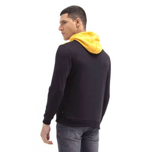 Sweat à capuche décontracté en molleton de coton pour homme 2024, brodé, motif uni, col à capuche en crochet, séchage rapide, respirant, personnalisable - Product Image 3