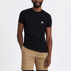 T-shirts personnalisés avec logo, vente en gros de t-shirts de luxe, t-shirts brodés avec logo pour hommes, fabrication par Antique Fashion - Product Image 1