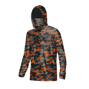 Sudadera con capucha de pesca de camuflaje para hombre de alta calidad, camisa de manga larga de rendimiento personalizado, protección UPF 50 + UV, ropa deportiva transpirable para exteriores - Product Image 5