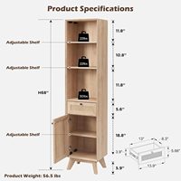 Gabinete de lino de ratán Mueble de baño hecho de materiales naturales tamaño personalizable a pedido gabinete multifuncional al por mayor