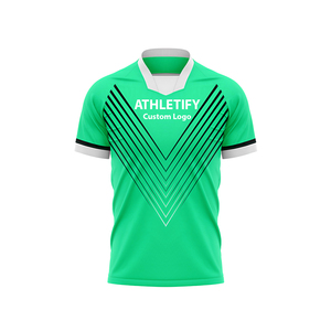 Maillots de football à sublimation personnalisée, logo personnalisé, couleurs, vêtements de sport respirants en polyester 100% pour l'entraînement des adultes pour hommes - Product Image 1