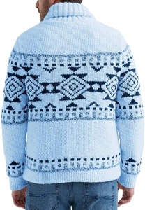 Pull en tricot anti-rides à col en V pour hommes, cardigan avec fermeture et ceinture, pour l'automne et l'hiver, nouvel arrivage - Product Image 6