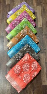 Lilen, la mejor calidad, tela suave, estilo moderno, Sari estampado con blusa, fiesta de boda sin peso y Diwali adecuado - Product Image 6