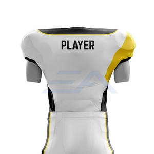 Tenues de football américain confortables et respirantes, manches courtes, 100% polyester, personnalisables - Product Image 5