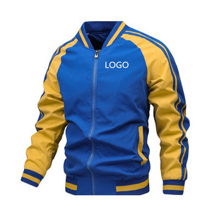 Veste de baseball en Satin blanc vert à la mode brodé dos fermeture éclair complète Varsity Sportswear Bomber respirant pour le printemps automne - Product Image 6