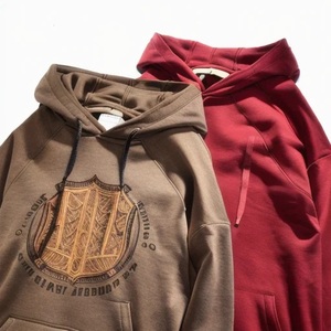 2026 High Quality 500gsm Heavyweight Pullover Hoodie French Terry Hoodies Drop Shoulder No <b>Strings</b> Heavy Oversized Men Hoodies - Product Image 3