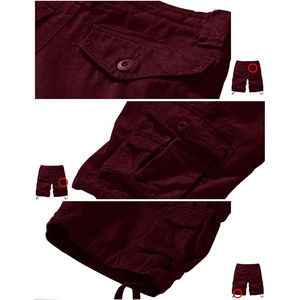 Pantalones cortos cargo de lona con patrón sólido para hombre, venta al por mayor, 100% algodón, opciones OEM personalizadas, superventas, ropa informal para adultos - Product Image 4