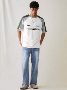 เสื้อยืดผ้าฝ้ายสำหรับผู้ชายพร้อมปักโลโก้เสื้อยืดสไตล์ระบายอากาศได้ดี OEM ODM ออกแบบได้ตามต้องการ - Product Image 4