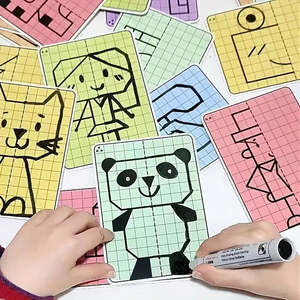 การ์ดฝึกสมองแบบตารางลายสมมาตร 30 แบบสำหรับเด็ก - Product Image 2
