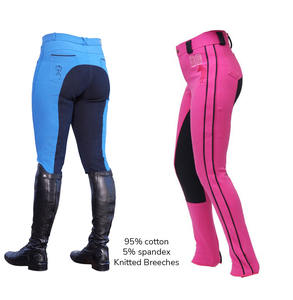 Culottes en denim personnalisées pour femmes, pantalons pour l'équitation, confortables, à fond intégral, design personnalisé, vente en gros - Product Image 6