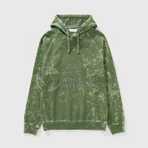 Sudaderas con capucha de lavado ácido de alta calidad para hombres, Sudadera con capucha de mezcla de algodón para uso en ropa de calle, sudaderas con capucha de lavado ácido para hombres - Product Image 1