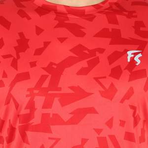 T-shirt à manches courtes en tricot 100% polyester bleu pour homme, 200g, style hip-hop, motif uni, respirant, séchage rapide, vêtements décontractés - Product Image 6