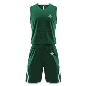 Uniforme de Baloncesto Transpirable de Secado Rápido con Diseño Clásico, 100% Poliéster, Personalizable para Hombres Adultos - Product Image 1