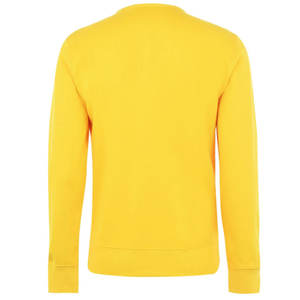 Usine personnalisée 100% coton jaune sweat Vintage surdimensionné col rond à capuche avec basiques brodés sweat-shirt d'hiver - Product Image 4
