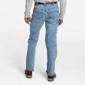 Pantalones vaqueros lavados de pierna recta para hombre, Vaqueros cómodos y versátiles con un ajuste atemporal, ideales para trajes casuales, uso diario - Product Image 6