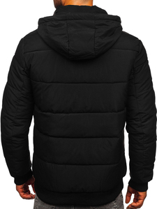 Nueva llegada de algodón orgánico, chaquetas acolchadas de Color para hombre, chaqueta acolchada de plumón de pato brillante cálida con capucha impermeable a prueba de viento para invierno - Product Image 5