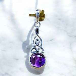 925 Silver Amethyst Pendant In Sterling Silver Wholesale Price Jewelry - Product Image 1