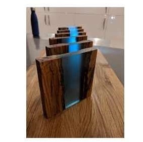 Epoxy <b>Resin</b> Square coaster and Wood Stand Eco Friendly Luxury Solid Wood and Epoxy <b>Resin</b> Craft <b>Top</b> Quality Customize Square - Product Image 6