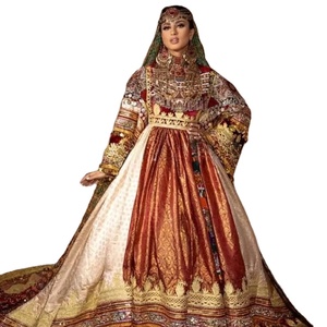 Most Demanding Afghani <b>Dress</b> Women Heavy Embroidery Lace Tassels Coins Bridal Wedding Party Wear Afghan Kuchi <b>Dresses</b> For Ladies - Product Image 1