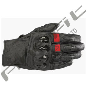 Gants de moto en cuir, protection complète des doigts, respirants, antidérapants, pour le cyclisme, les sports de plein air - Product Image 6