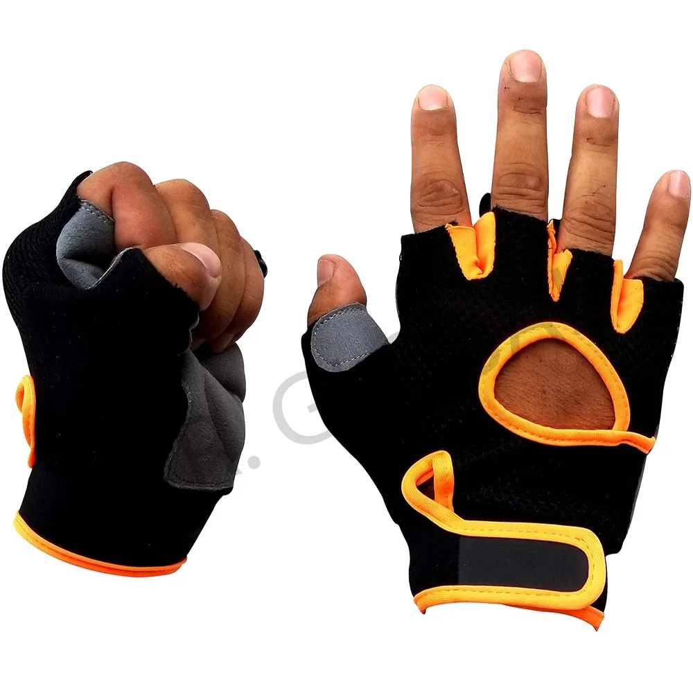 Design personalizzabile antiscivolo traspirante guanti mezzo senza dita guanti Mtb guanti da ciclismo guanti da ciclismo