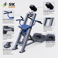 Máquina de remo en T SK Commercial con carga de placas, entrenador de espalda de alta resistencia, equipo de gimnasio para entrenamiento de fuerza en centros de fitness