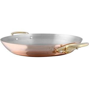 Round Shape <b>Large</b> Copper Pure Material Food <b>Bowl</b> With Brass Handles Best Selling Kitchen Ware - Product Image 3