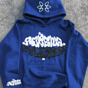 Sudadera con capucha estampada Saint para hombre de tendencia/estilo de cremallera en tela transpirable y cómoda algodón/poliéster polar térmico - Product Image 1