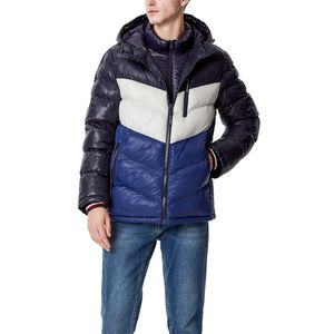 Vente de gros Veste matelassée imprimée sur mesure OEM pour hommes Veste d'hiver avec poche avant avec logo Veste matelassée à bulles pour hommes - Product Image 5