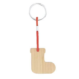 Portachiavi Personalizzato in Bambù con Moschettone Promozionale - Product Image 2