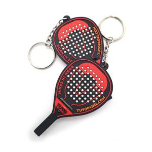 Raquette de tennis personnalisée de qualité supérieure porte-clés en PVC porte-clés 3D en PVC en caoutchouc souple porte-clés en caoutchouc fabricant personnalisé porte-clés en caoutchouc - Product Image 4